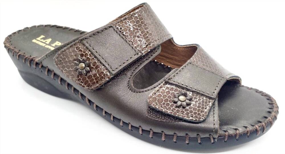 NEW LAPLUME women's jessica sandal in dark brown